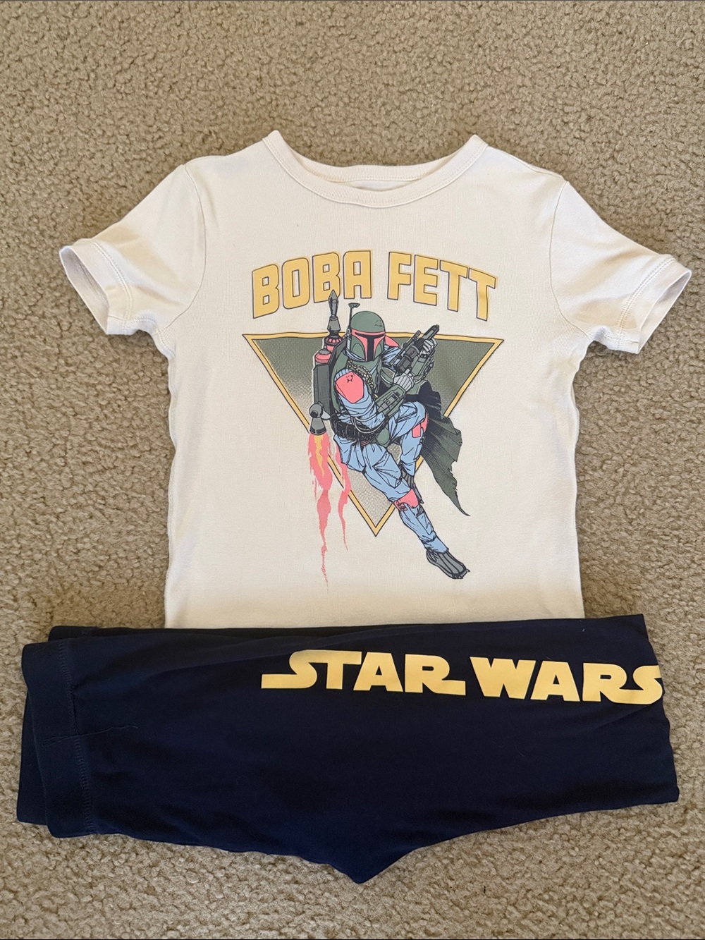 Star Wars Boba Fett pajamas set